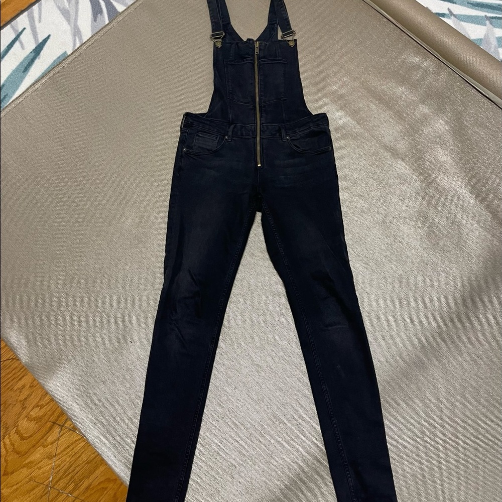 Womens front zip overalls size 12